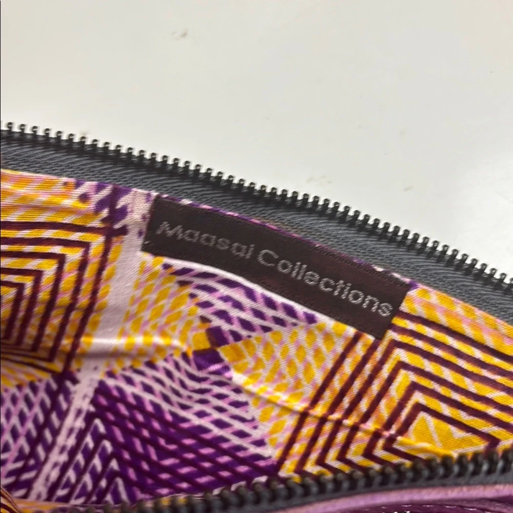 Maasai Collections‎ Purple Tassel Clutch